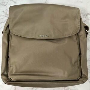 TUMI Light Stone with Pink Interior.